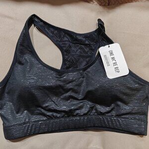 ZYIA Black Bomber Bra, NWT